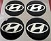 Produktbild Hyundai4 Stück 60mm Aufkleber Emblem für Felgen Nabendeckel Radkappen