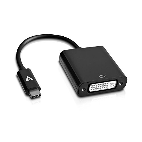 V7 V7UCDVI-BLK-1E USB-C male to DVI-D female Adapter Black