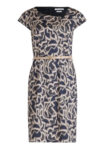 Betty & Co 1026/3274 Vestido, Nature/Dark Blue, 40 Mujeres