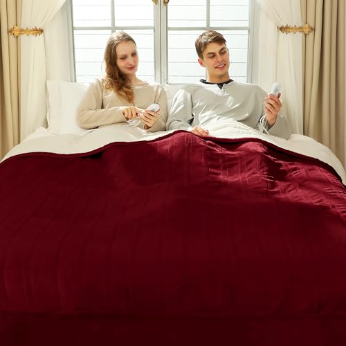 VELLUBAM King Size Electric Blanket 100