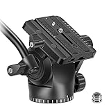 Praktische Design: Bewegliche Videokopf Kamerakopf mit Schnellwechsel Platte, kompatibel mit Canon, Nikon, Sony und anderen DSLR Kameras und Camcordern. Es wiegt nur 480 g und kann bis zu 4 kg laden