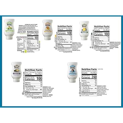 Real Infused Exotics Tropical Fruit Flavoring Syrup Variety - 2x Coco, Mango, Passion Fruit, Pina, Kiwi (Pack of 6, 16.9 FL OZ Bottles)
