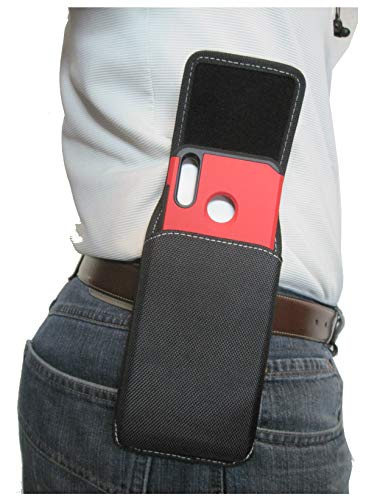 Mgbca MGBCA030 Nylon Cell Phone Pouch For Samsung Galaxy A35 A23 A15 A21 A20 A50 Holster With Belt Loop, Rugged cover