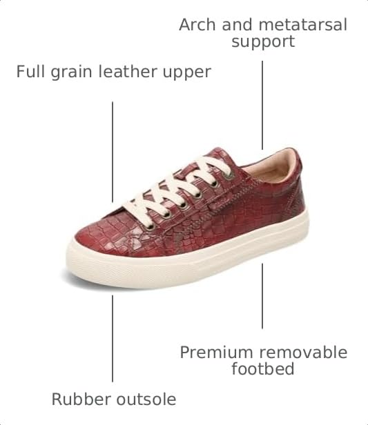 Image of Taos Plim Soul Lux Women's Sneaker - Soft Premium Leather Lace Up Sneakers with All Day Walking Comfort and Support