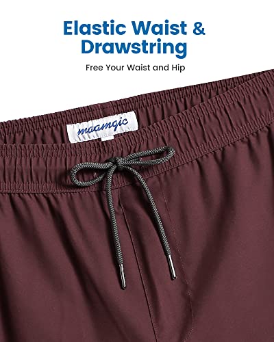 Image of maamgic 2 in 1 Mens Swim Trunks 7 Inch Swim Shorts Swim Suits Board Shorts