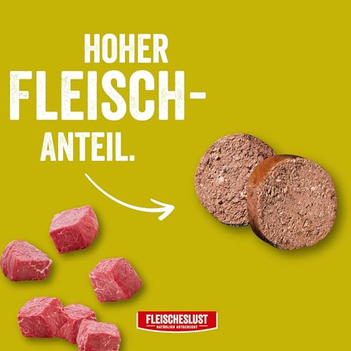 Steakhouse Ziege pur (14x500g), Nassfutter für Hunde & Katzen, sensitives Ergänzungsfutter, Monoprotein, getreidefrei, 14x Wurst von Fleischeslust
