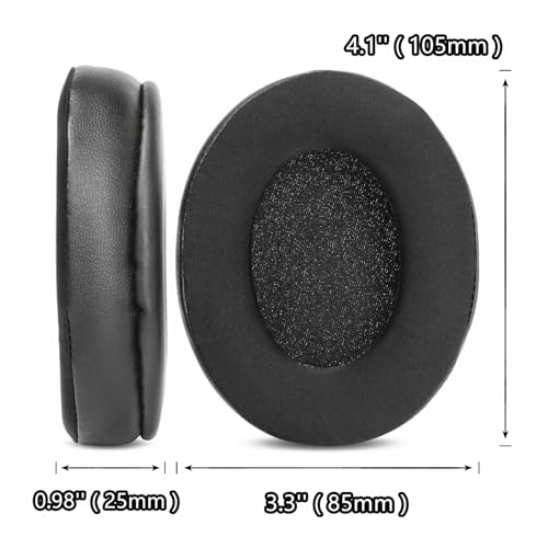 Almohadillas para auriculares más gruesas con espuma viscoelástica, repuesto compatible con Boltune BT-BH010, auriculares inalámbricos con cancelación de ruido, color negro miniatura 4