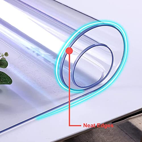 Bafafa- 1.5Mm Thickness Chair Mat Anti-Static Carpet Floor Protector Mats, Transparent Nonslip Wear Resistant Desk Mat For Office Hallway Kitchen,60/80/100/120/140Cm Wide (Color : A, Size : 60X100Cm #TOP5