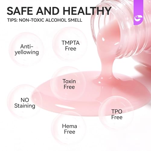Image of Nail Strengthener Protein for Damaged Nails: Pink 6 in 1 Natural Nail Hardener Extra Strong and Growth - Long Lasting Repair for Damaged Nails - Growth Oil for Salon Home Daily Work