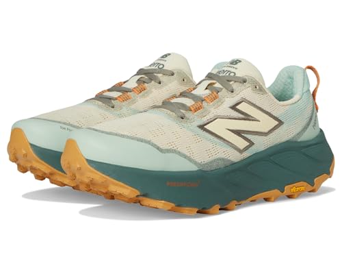 New Balance Fresh Foam X Hierro V9 para Mujer, Calcio/Enebro Oscuro, 5 X-Wide
