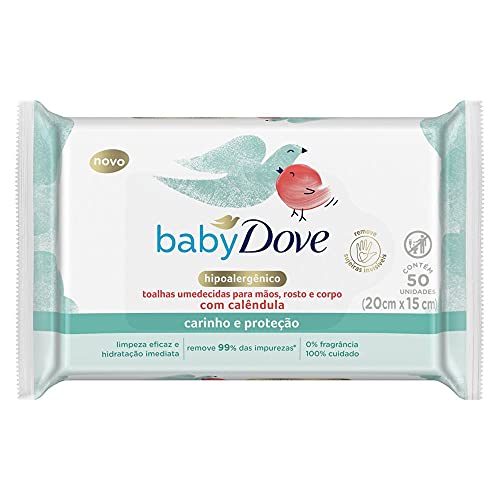 Lenços Umedecidos Baby Dove Hidratação Sensível 50 unidades 1 Lenços Umedecidos Baby Dove Hidratação Sensível 50 unidades