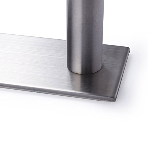 Leyden Adhesive Towel Bar, 21.6 Inch Towel Rack Brushed Nickel Towel Holder Silver Towel Rod Bathroom Kitchen Drill-Free Stainless Steel #TOP4