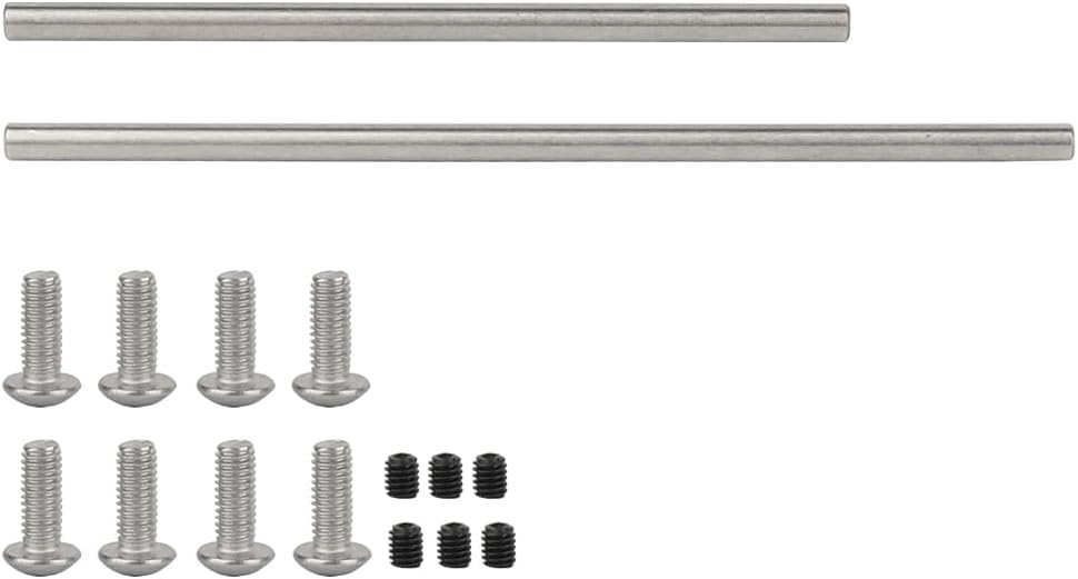 Metal Front Rear Modular Bumper Bull Bars for 1/10 RC Crawler Chassis LCG TRX4 TRX6 SCX10 Capra Dodge Power Wagon Upgrade Parts (Black)