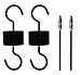 REZIPO 4 Pack Hummingbird Feeders Accessory Hooks, 2 Hooks with 2 Hummingbird Feeder Brushes