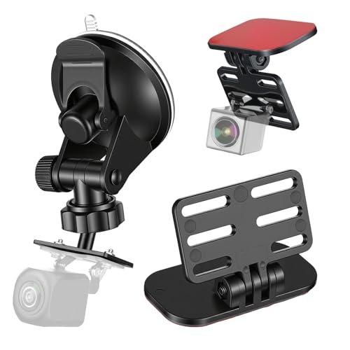 2 Pack Rear Camera Mount Dash Cam Mount Replacement Windshield Suction Cup Mounts Car Backup Camera Clip Adhesive Backup