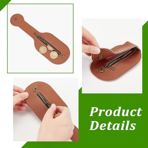 AHANDMAKER Small Coin Purse Waist Bag Brown Pouch Accessories Waist Bag for Outdoor Activities, Camping, Exploring, Fishing, Biking, Hunting, Camel4