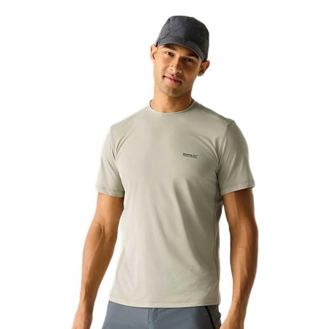 Koszulka z krótkim rękawem i nadrukiem Regatta Mindo Anti-Insect Mens Travel Hiking Top Tee