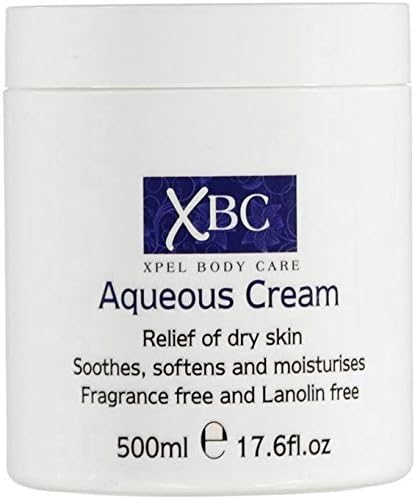 XBC Aqueous Cream Emollient 500ml Large Tub Relief for Dry Skin by Xpel Body Care