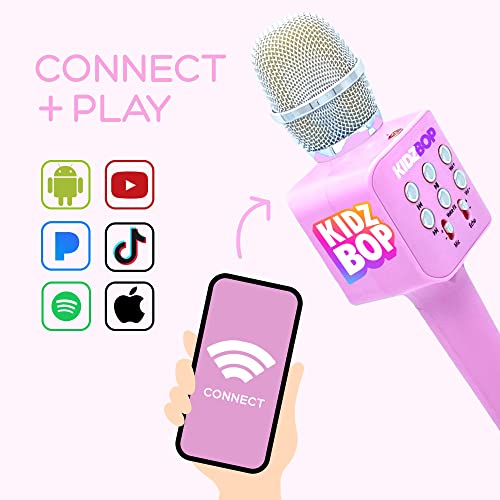 Move2Play, Kidz Bop Karaoke Microphone | The Hit Music Brand For Kids | Birthday Gift For Girls And Boys | Toy For Kids Ages 4, 5, 6, 7, 8+ Years Old #TOP2