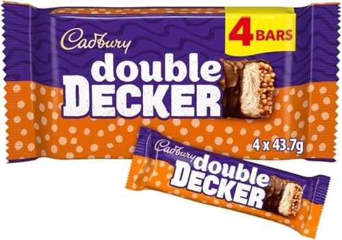 Image of premium Chocolate 4 Bar Range – Premium Chocolate Gift For Any Occasion (Cadbury Double Decker Chocolate Bar 4 x 43.7g)