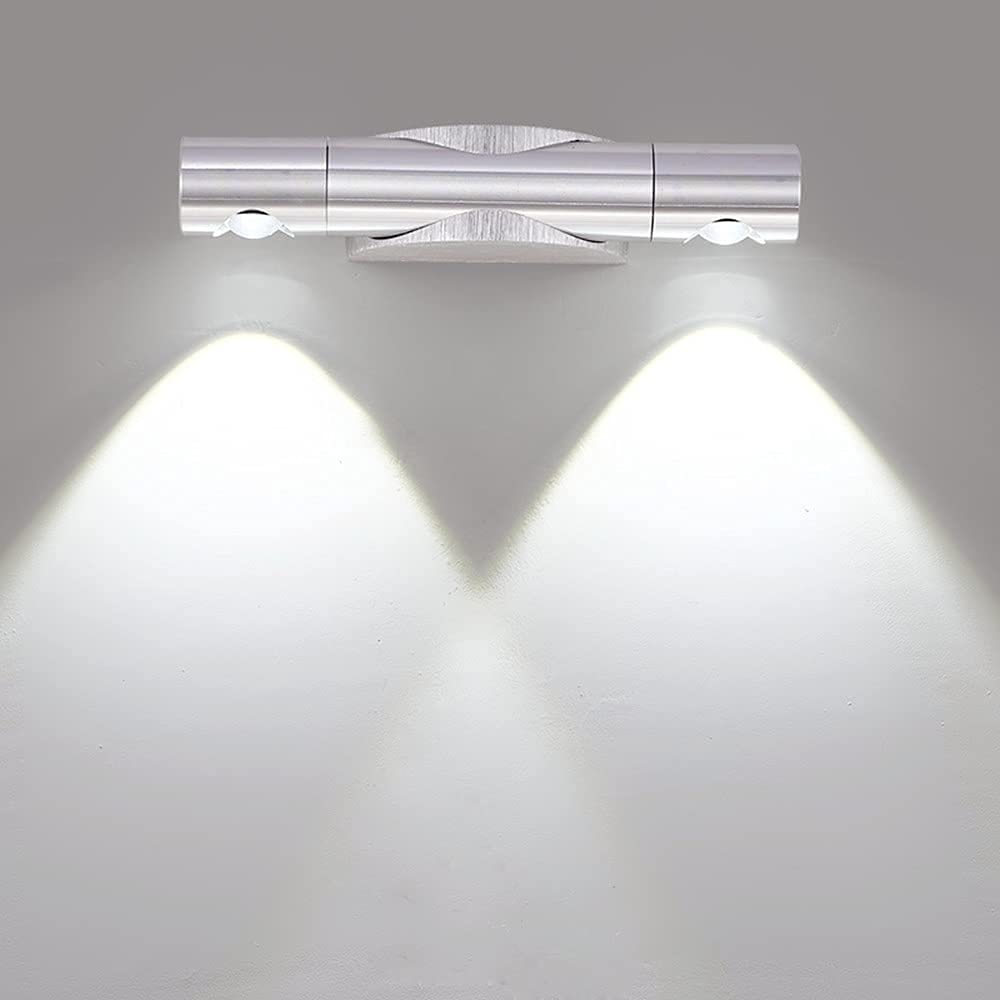 Applique Murale Angle-Réglable LED 6W luminaire intérieur blanc froid pour miroir