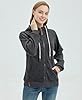Newbestyle Women’s Hoodies Zip Up Long Sleeve Regular Fit Floral Hooded Sweatshirt Casual Coat Grey 3XL #1