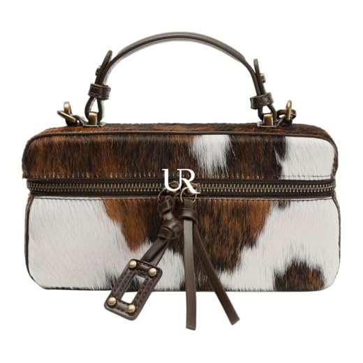 URBAN REVIVO UR Women Crossbody Bag Shoulder Purse Adjustable Detachable Strap Genuine Cowhide Leather Textured Pattern for Daily Use
