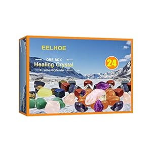 2021 Erts Kerstadventskalender, Rock & Minerale Collectie Activiteitskit, Doos met 24 stuks Ertsspecimens…