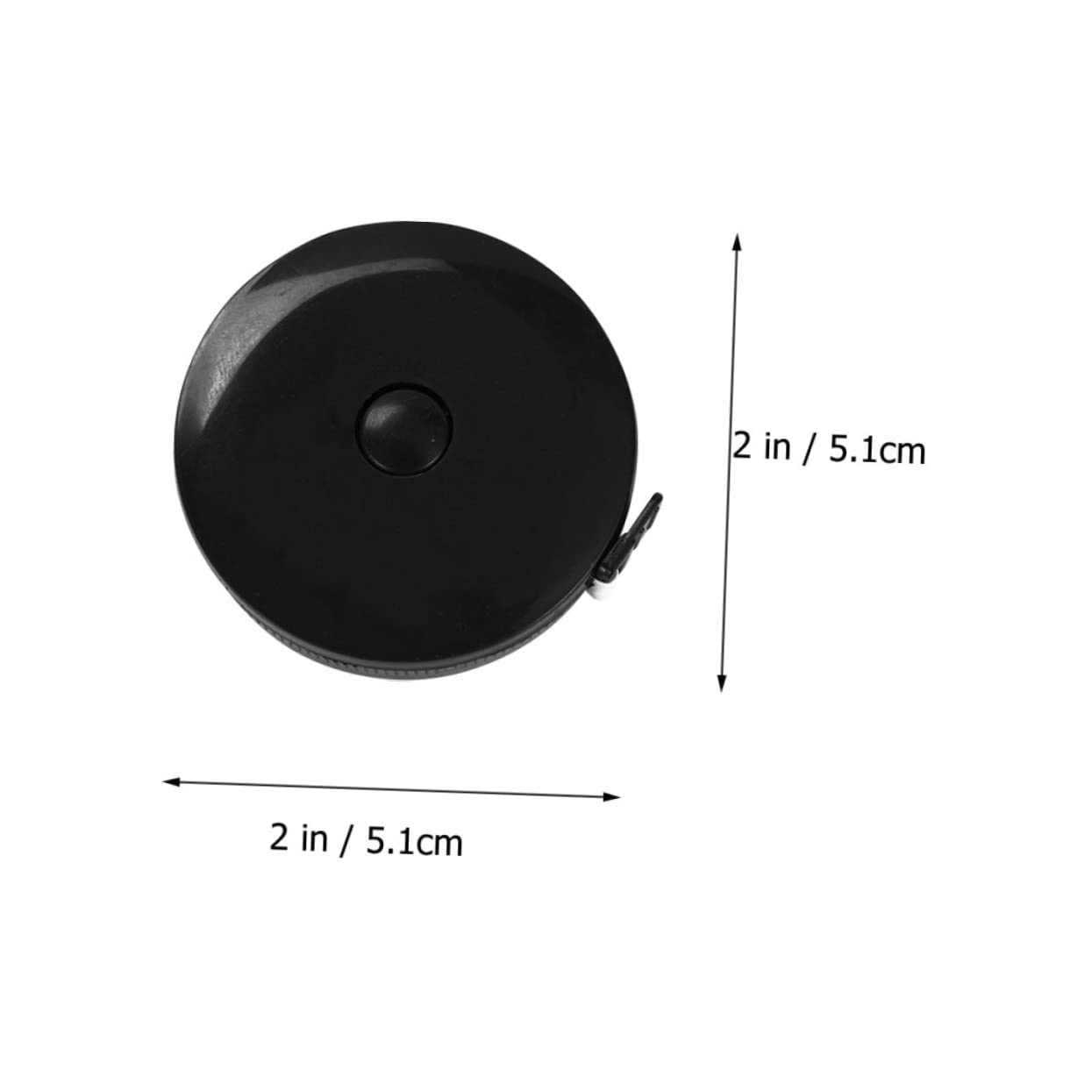 Housoutil 3Pcs Mini Round Retractable Measuring Tape Portable Measuring Tape for Sewing Cloth and Testing Accessories Flexible Wear Resistant Easy to Carry