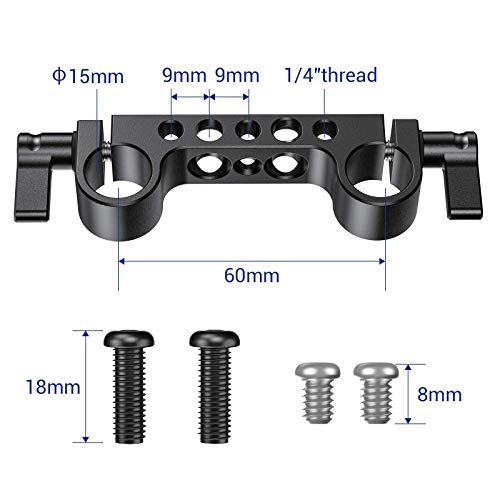 SMALLRIG 15mm Railblock Rod Clamp with 1/4"-20 Thread for Red and Other 15mm DSLR Camera Rig - 2061 - Image 7