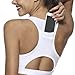 Produktbild Snailify Damen Sport BH Büstenhalter Handy-Tasche Racerback Starker Halt Ohne Bügel Stoßfest Sportkleidung - Bra für Yoga Joggen Tanz Fitness-Training
