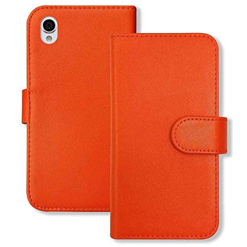 sslink Android One X4/SH-M07 AQUOS sense plus �V���[�v �Ή� �蒠�^ ���n �I�����W �P�[�X �_�C�A���[�^�C�v ���J�� �J�[�h���[ �t���b�v �J�o�[