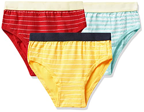 Gubbarey Boys Underwear (Pack Of 3) (Ugb6010_Blue, Red, Yellow_8-9 Yr)