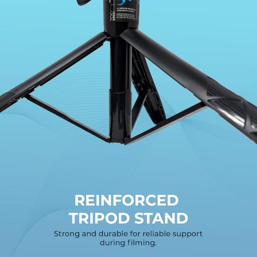 Image of Vlogging Kit for iPhone, YouTube TikTok Podcast Video Recording Starter Kit for Content Creators, Equipment: Full Size Tripod, Phone Stabilizer, Shotgun Microphones & LED Lights