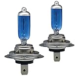 Estilo: Ajuste universal 2 Bombillas Para Faros Delanteros, Metal White Super Blanco H7 24V 100W