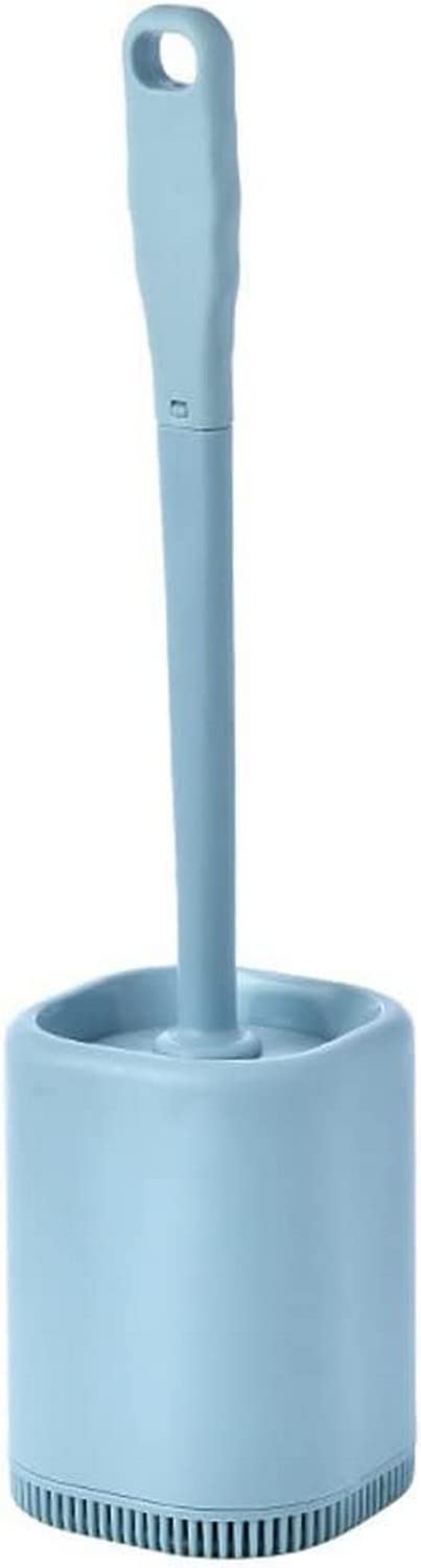Toilet Brush and Holder Set, Toilet Brush Creative Toilet Brush Holder Wall-Mounted Set Toilet Brush Long Handle No Dead Corner Brush Bathroom Kit Bathroom Toilet Brush Holder Furnitur
