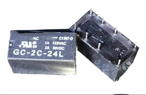 Relé GC-2C-24L de 8 pines con bobina de 24VDC para control de circuitos 2
