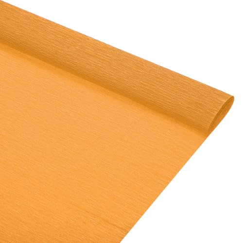 Papier crépon jaune fané Rebower idéal pour emballage cadeau raffiné
