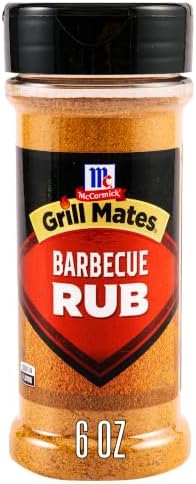 McCormick® Grill Mates® Barbecue Seasoning & Rub, Smoky & Savory, Mouthwatering Crust, Juicy Flavor, Chili Pepper, Garlic & Mesquite Smoke, For Pork, Chicken, Beef & Seafood, Kosher, 6 oz,