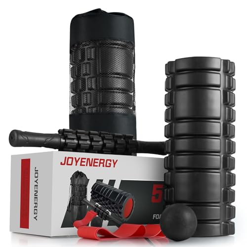 5-in-1-Foam-Roller-Set-High-Density-Foam-Roller-Patented-Massage-Stick-Massage-Ball-Resistance-Band-for-Deep-Muscle-Massage-Pilates-Yoga-Fitness-for-Trigger-Point-Release