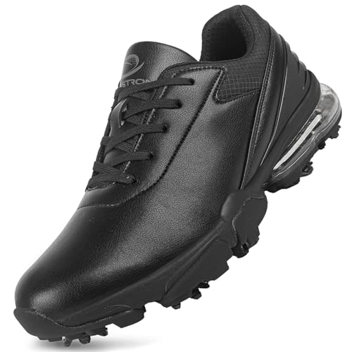 Image of Spikes Golf Shoes Men Training Golf Sneakers Comfortable Walking Footwears for Golfers