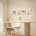 QPOKLAF Funny Kitchen Wall Art Canvas Prints Noodles Framed Posters,Food Artwork Picture Dining Room Bar Aesthetic Decoration Set of 4 (8"x10")