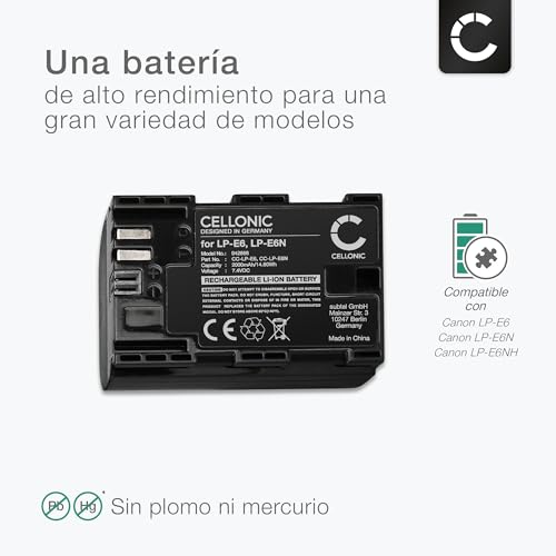 Evita quedarte sin energía en tu Canon EOS R5 Mark II con LP-E6 4