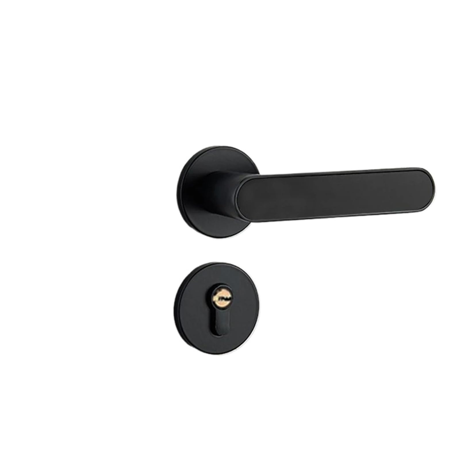 Sjloynwq Black White Bedroom Split Door Lock Solid Silent Furniture Hardware(Black White)
