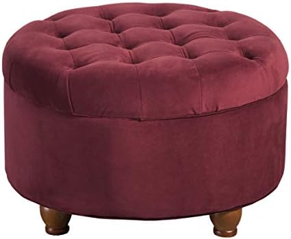 Homepop Home Decor |N8264-B119 | Large Button Tufted Velvet Round...