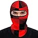 Unisex Fashion Ski Balaclava Mask, Wear Resistant Comfortable Dust Proof Windproof Neck Warmer Head Scarf for Skiing, Hiking, Cycling, Red Black Check Plaid