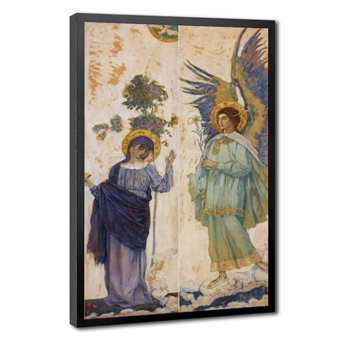 Décoration murale spirituelle pour salon avec l'affiche The Annunciation de Nesterov