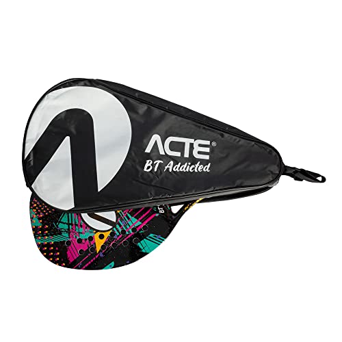Acte, Bolsa para Raquete de Beach Tennis com Alça Ajustavel BT102-P - Preto Branco