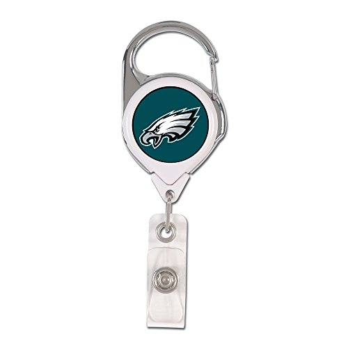 Badge rétractable Philadelphia Eagles NFL Premium avec finitions de l'équipe
