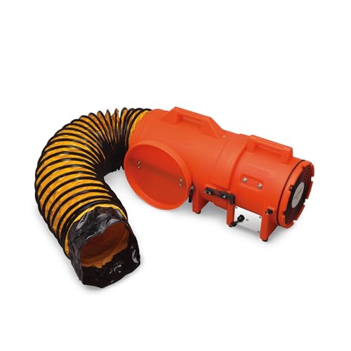 Allegro Industries 9536 25 Plastic Compaxial Blower, Dc with 25' Ducting and Canister Assembly, 8